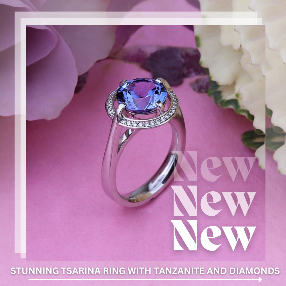 Tsarina ring with tanzanite and diamonds